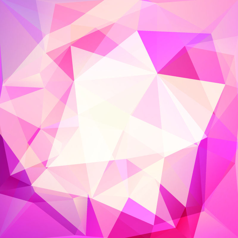 抽象矢量粉色几何风格的创意背景设计