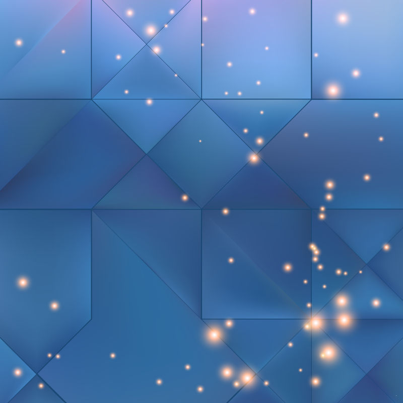 抽象矢量蓝色几何元素背景设计