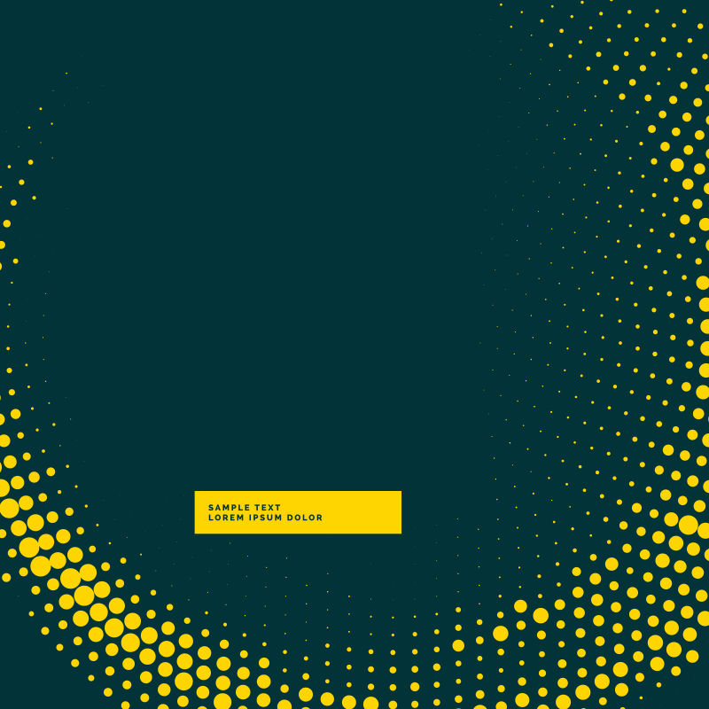 抽象矢量黄色圆点元素的背景设计