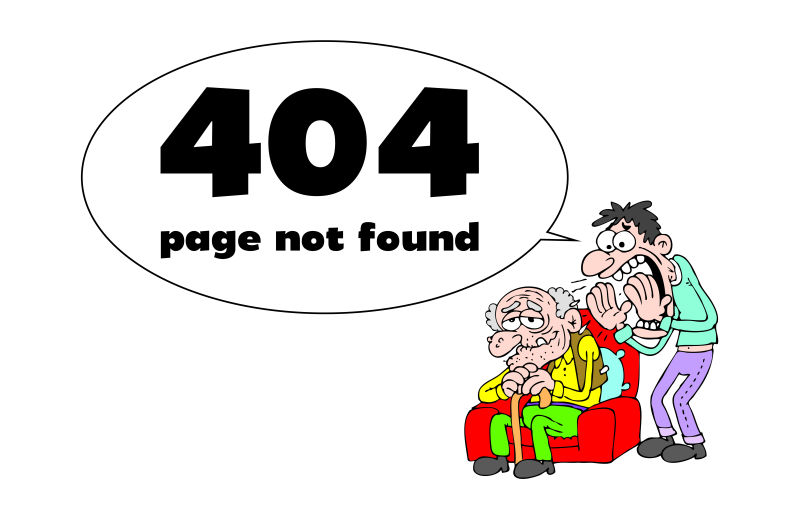 创意矢量卡通页面404主题插图设计