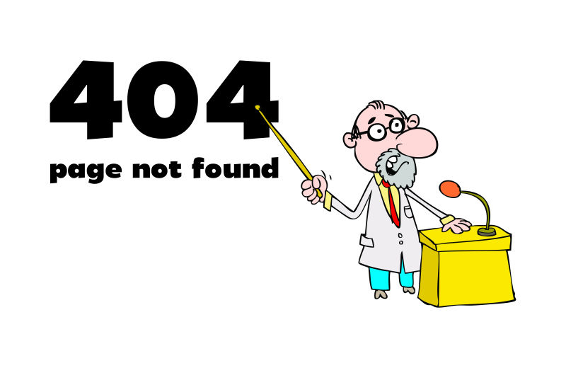 创意矢量现代网站页面404概念插图设计