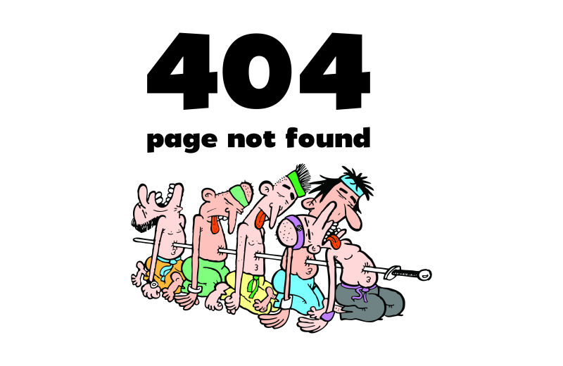 创意矢量现代网页404概念的设计插图