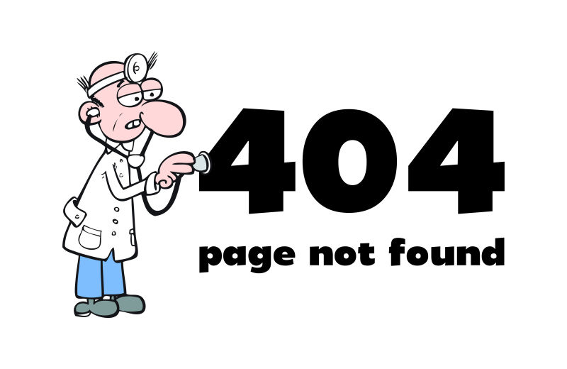 抽象矢量现代网页404主题的平面插图设计
