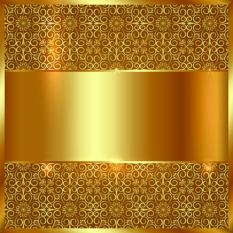 抽象矢量现代金色金属有光泽背景设计