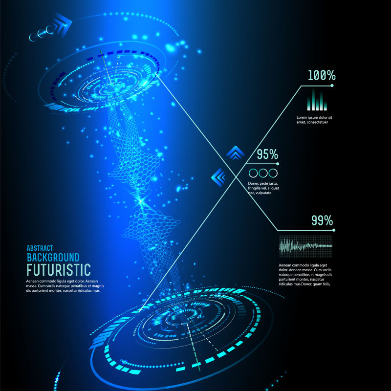 未来界面-HUD-矢量背景
