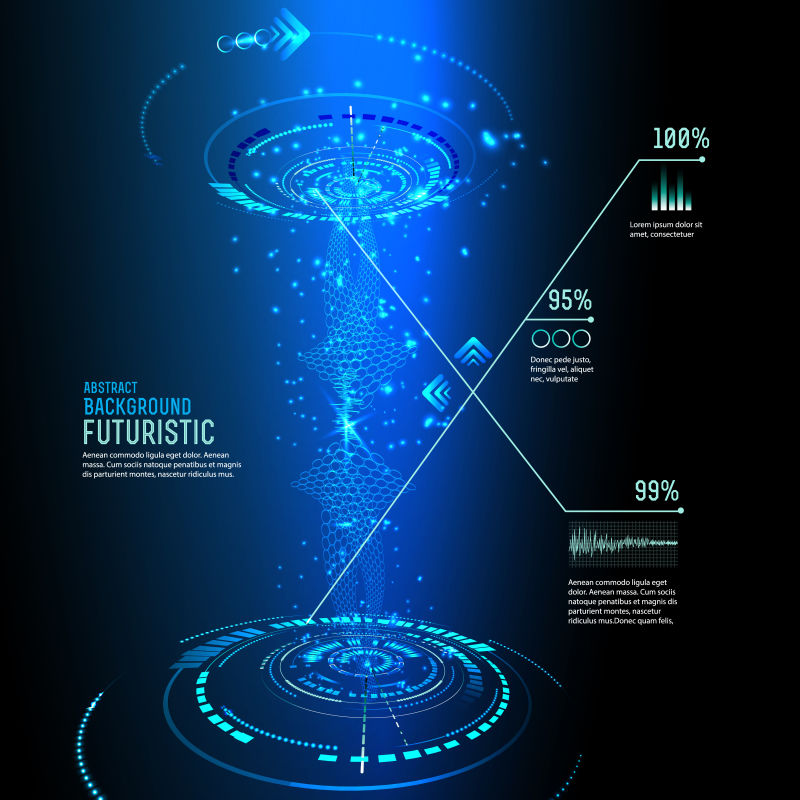 未来界面-HUD-矢量背景