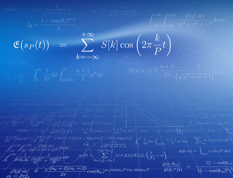 矢量数学公式背景