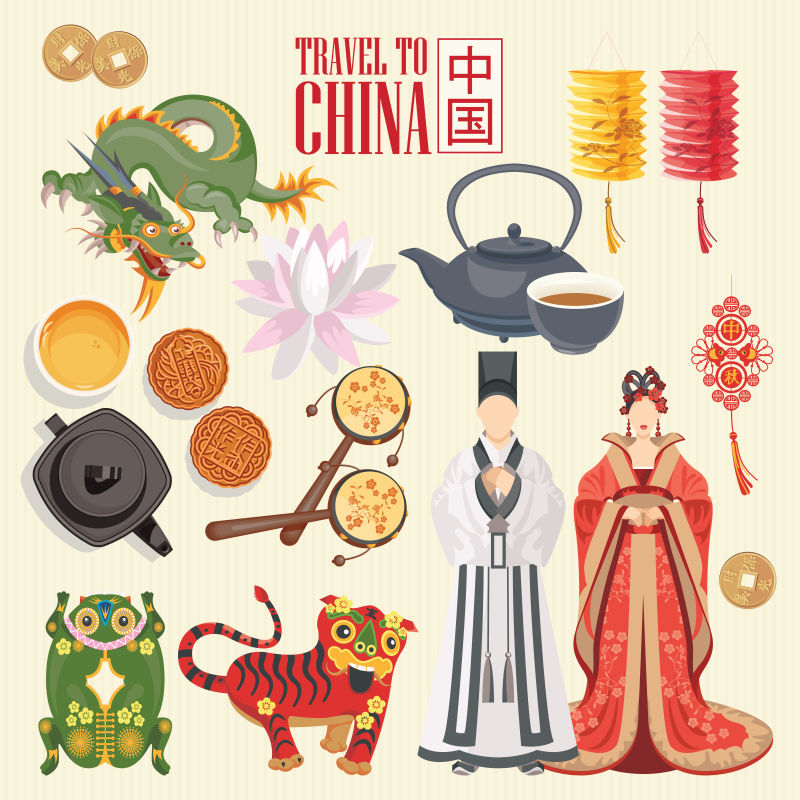 创意矢量中国传统文化设计插图