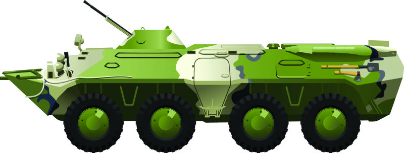 创意矢量现代军事坦克设计插图