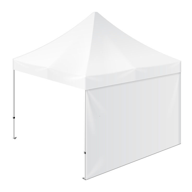 抽象矢量白色户外活动帐篷设计