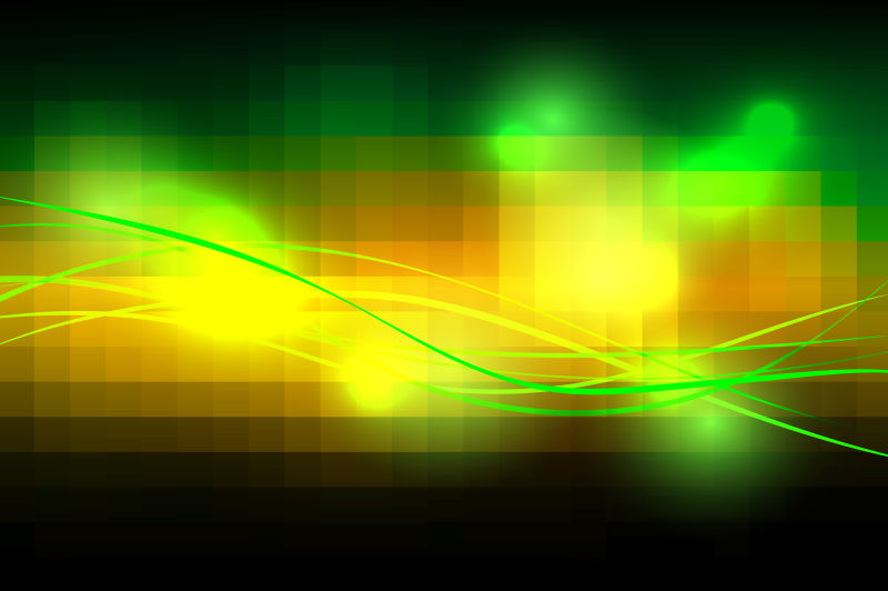抽象矢量现代橙绿渐变几何背景