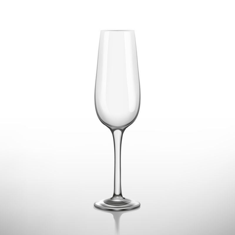 抽象矢量透明玻璃杯设计