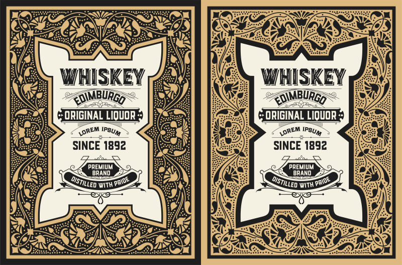 威士忌标签设计