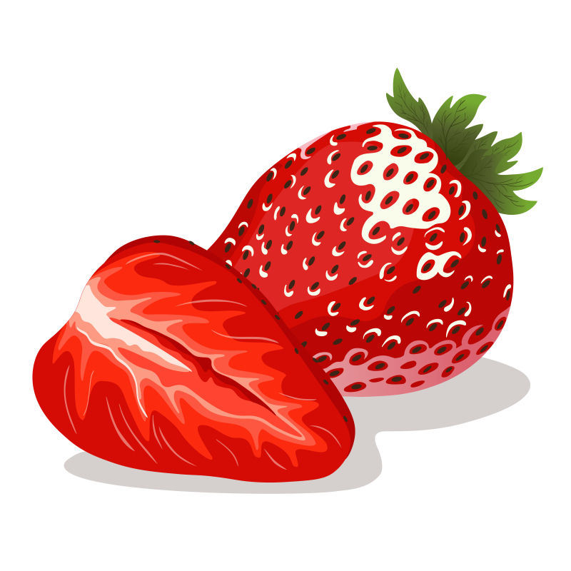 创意矢量现代草莓设计插图