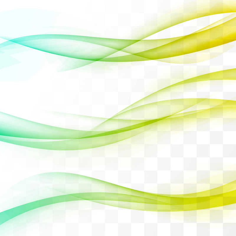 抽象矢量现代黄绿色光线元素背景设计