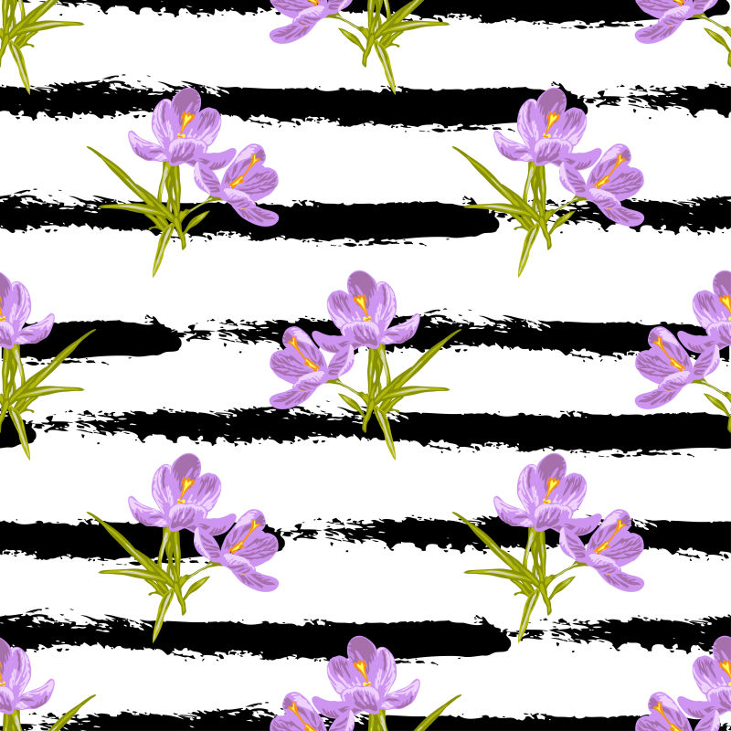 创意矢量现代紫色花卉装饰背景设计