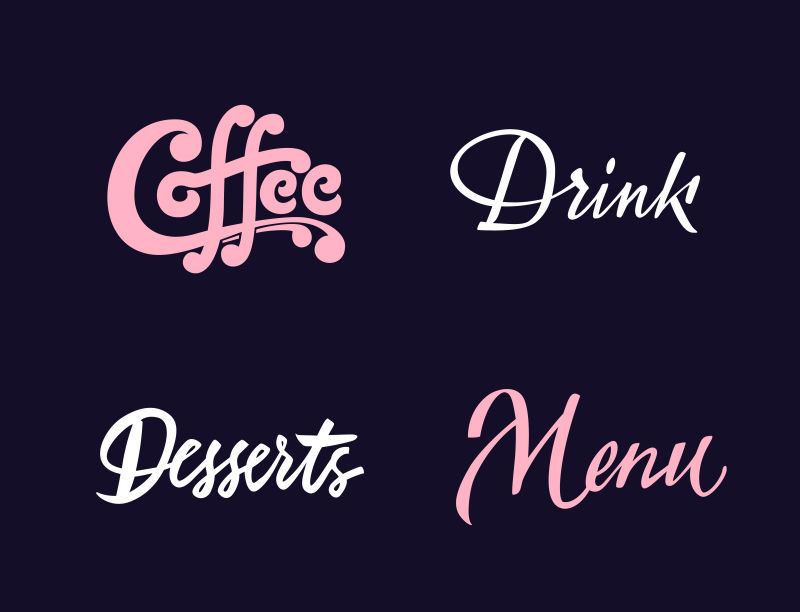 咖啡馆字母组