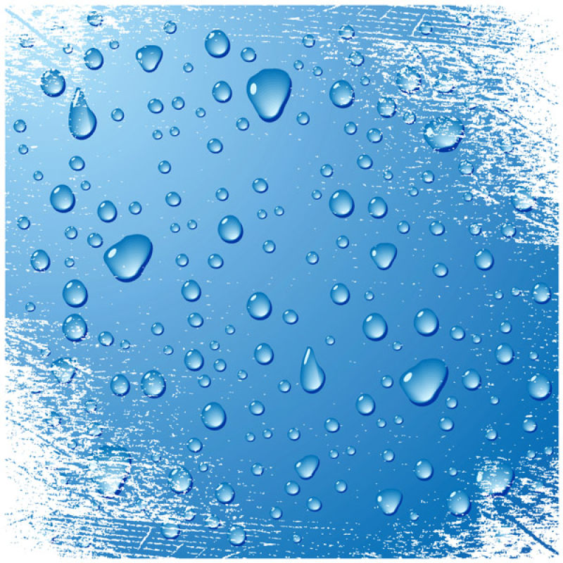 矢量抽象现代蓝色水滴元素背景设计