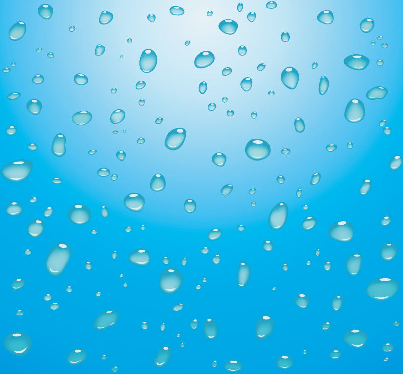 抽象矢量现代水滴元素蓝色背景设计