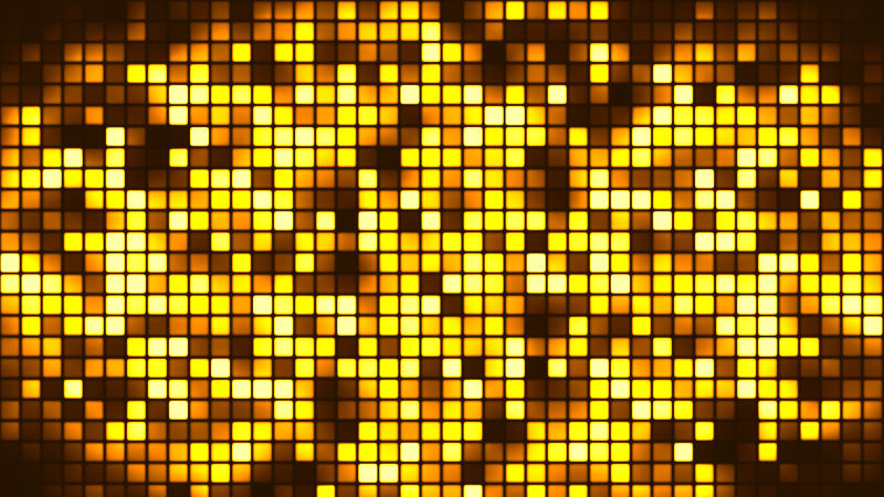 现代金色抽象背景-透明方形-马赛克外观-矢量插图