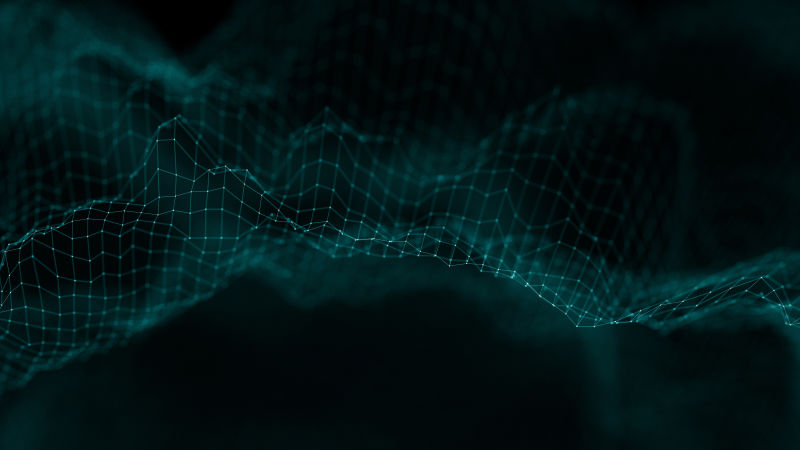 音乐背景大数据粒子流可视化科学信息图形未来图解声波声音可视化