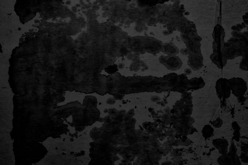白色背景上的黑色大理石墨水纸纹理-混沌抽象的有机设计