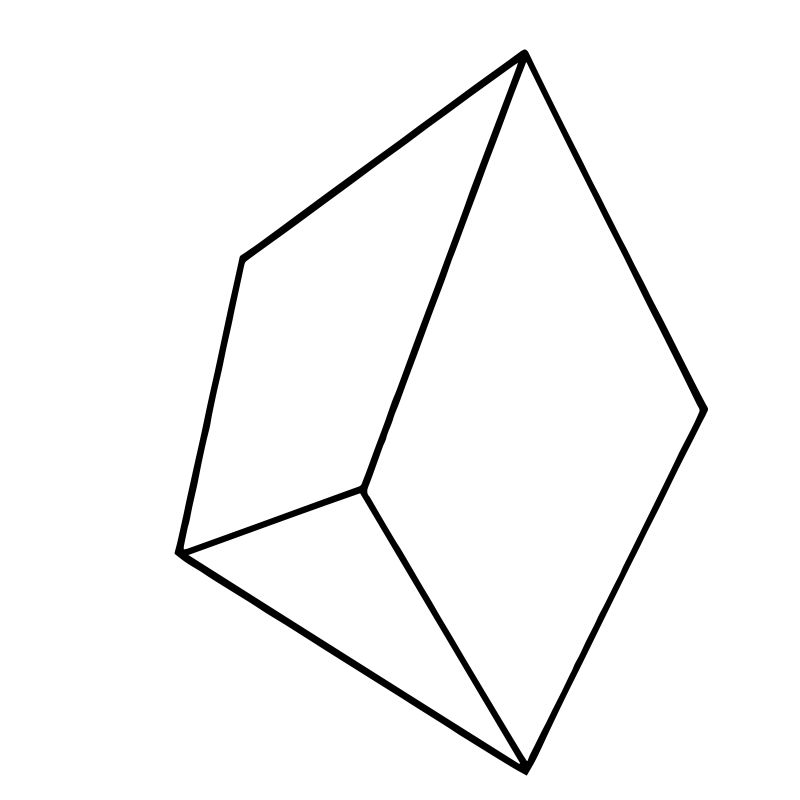 几何形式-独立的插图元素-几何石英多边形水晶石马赛克形状紫水晶宝石