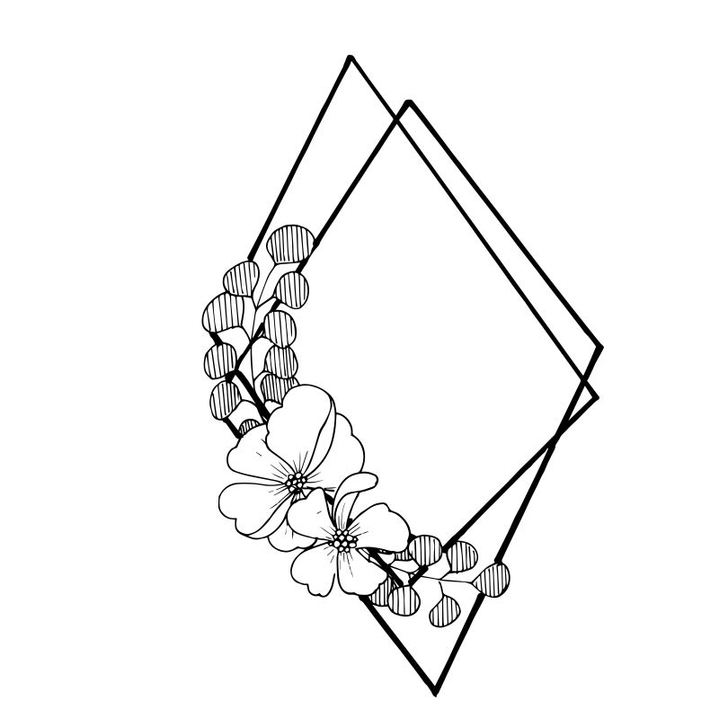 白底钻石珠宝矿物-独立的插图元素-独立的插图元素-几何石英多边形水晶石马赛克形状紫水晶宝石