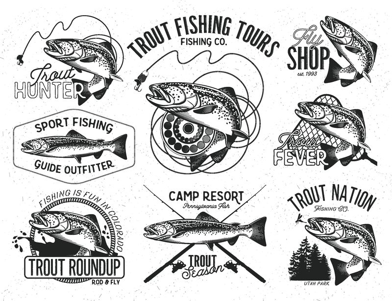 矢量钓鱼logo