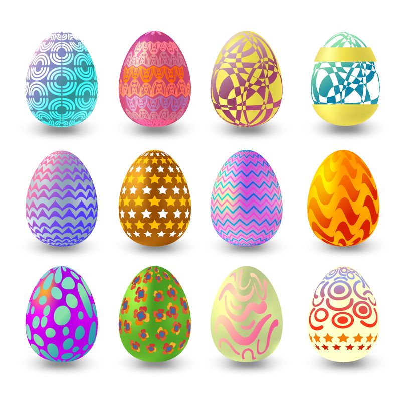 复活节彩蛋套装-春天-四月的假期-礼物-季节性庆典