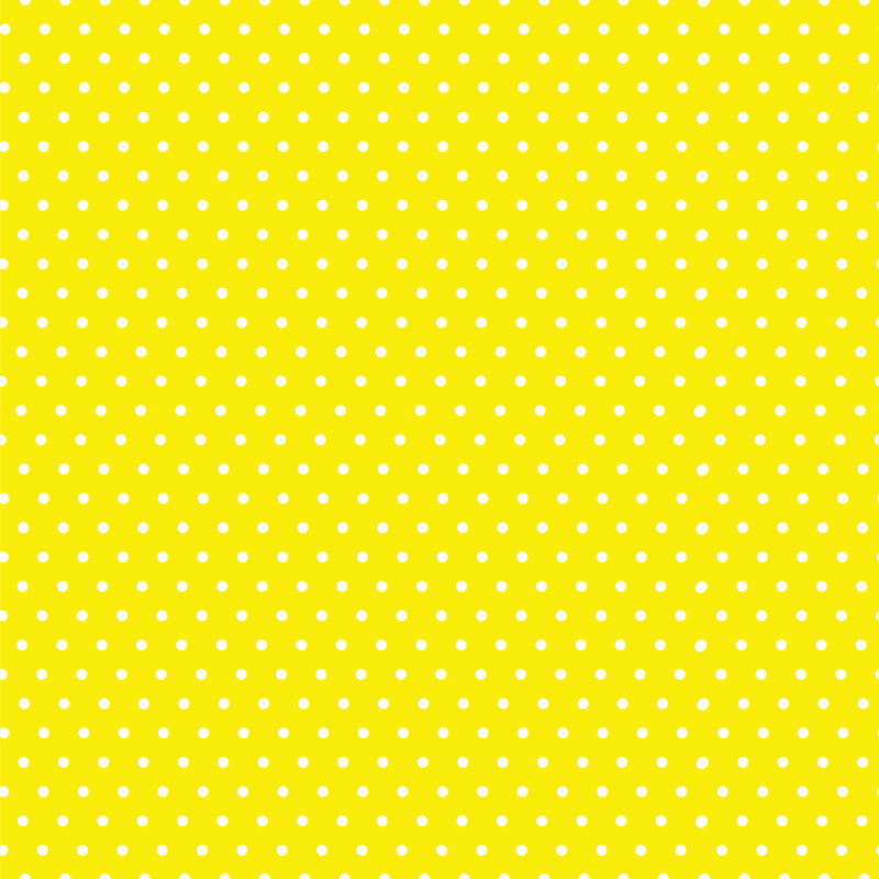 无缝波尔卡圆点背景黄色和白色