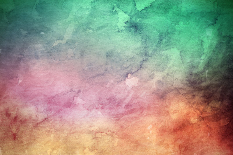 真正的水彩纹理-背景画在水彩纸上