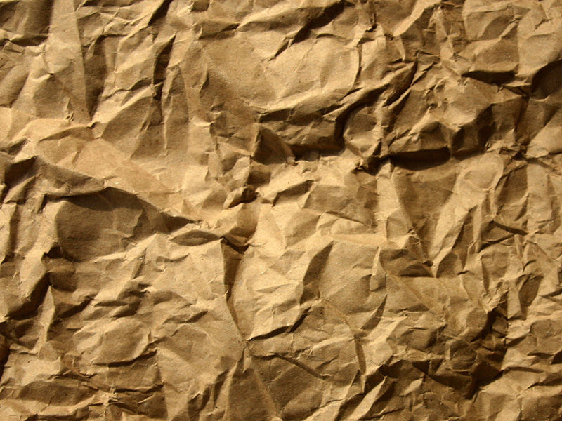 棕色包皱纸背景