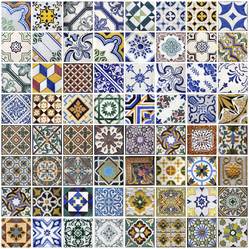 来自葡萄牙波尔图的传统瓷砖