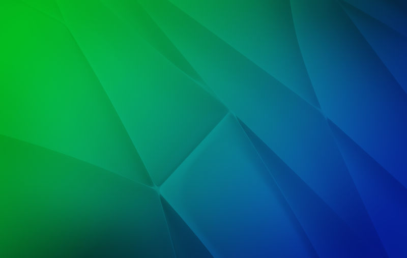 浅蓝色-绿色矢量多边形图案-带梯度的三角形几何样本-多边形设计可以用于您的网站
