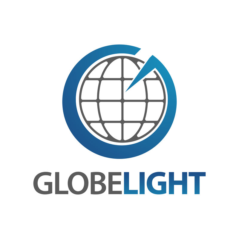Globe Light Letter G标志概念设计模板