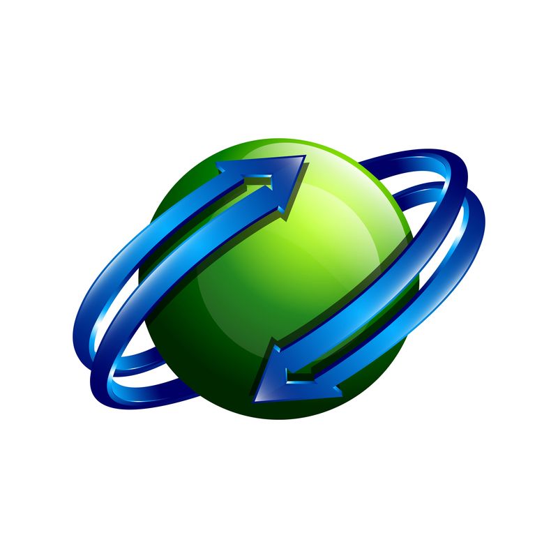 Vector Planet徽标轨道矢量和卫星标志宇宙标志