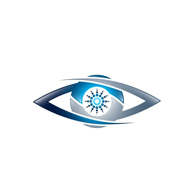 科技眼环网环标志设计向量圆环L