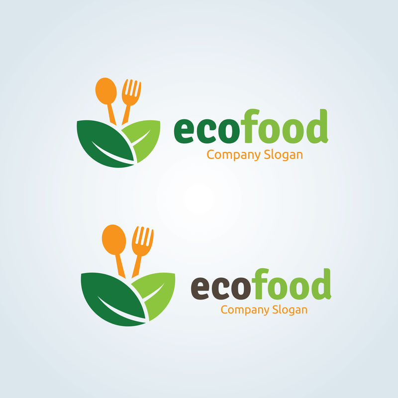 生态食品标识烹饪标识餐厅标识小酒馆标识矢量标识模板