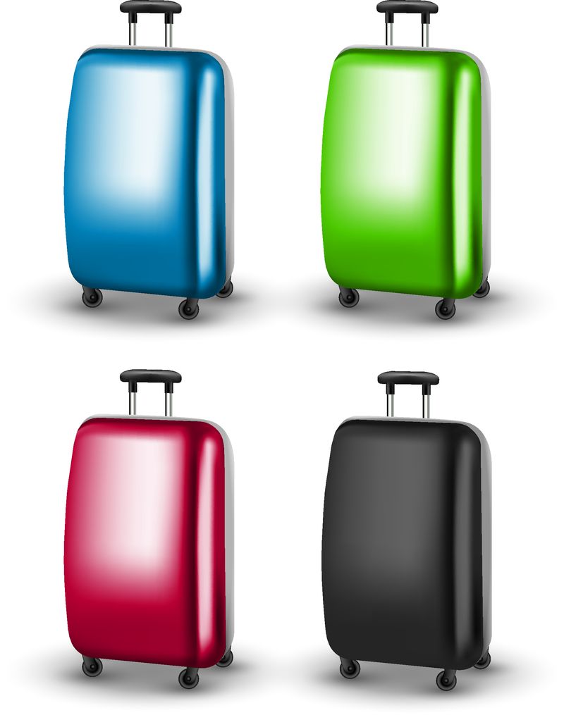 Vector Traveler手提箱-旅行旅游的行李-度假手提箱