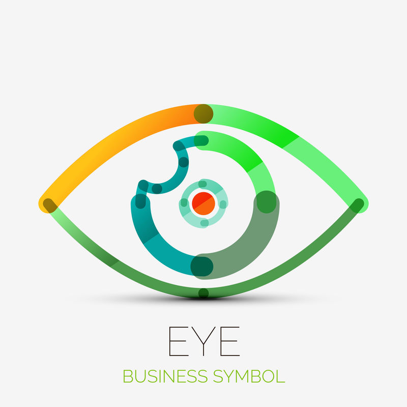 Humam Eye公司标志商业理念