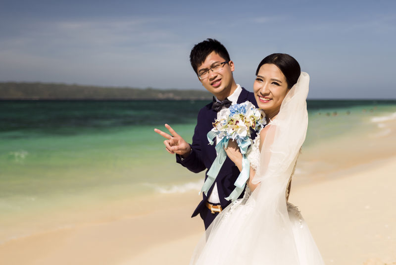 中国夫妇结婚照