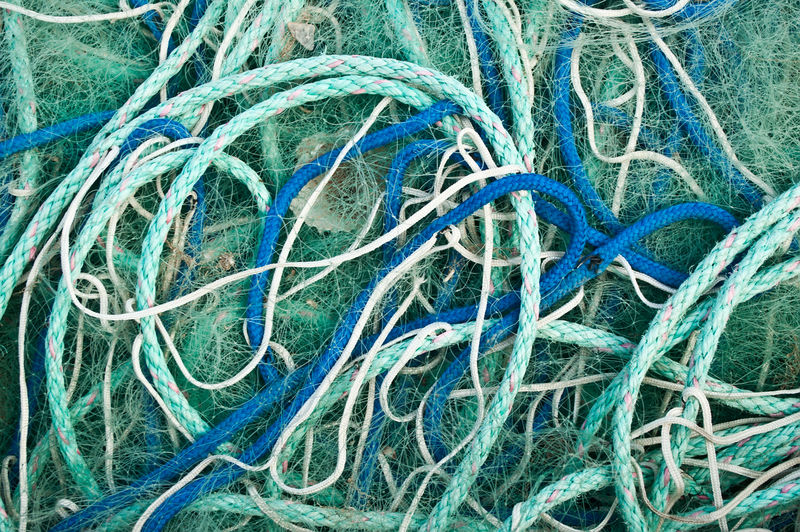 鱼网纹理抽象海洋