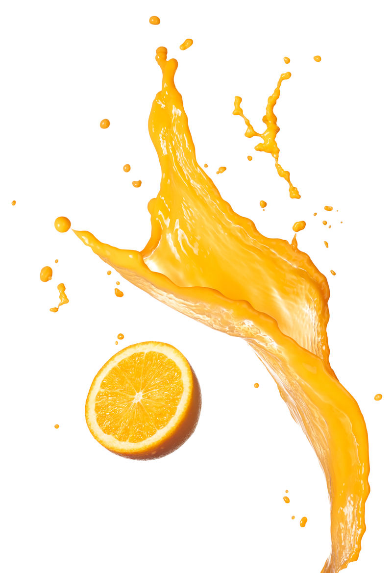 橘子汁splashing