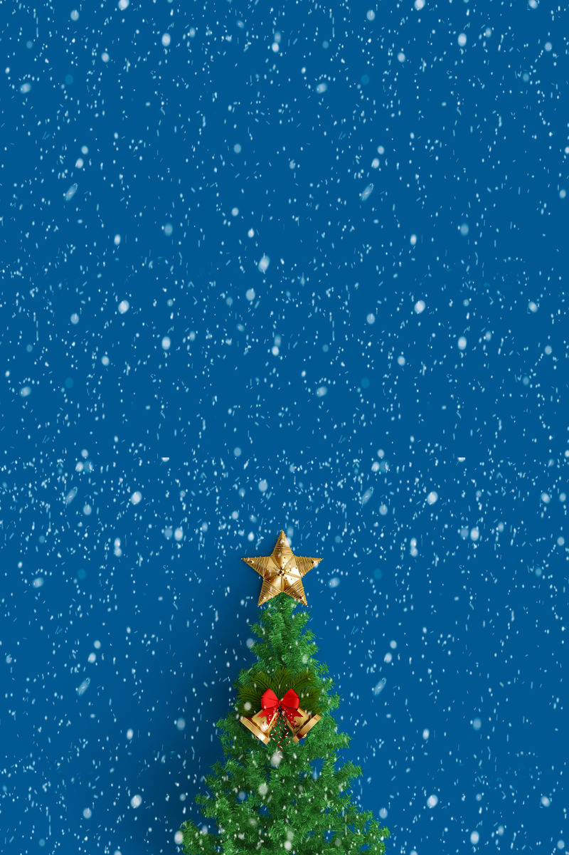 彩雪圣诞树