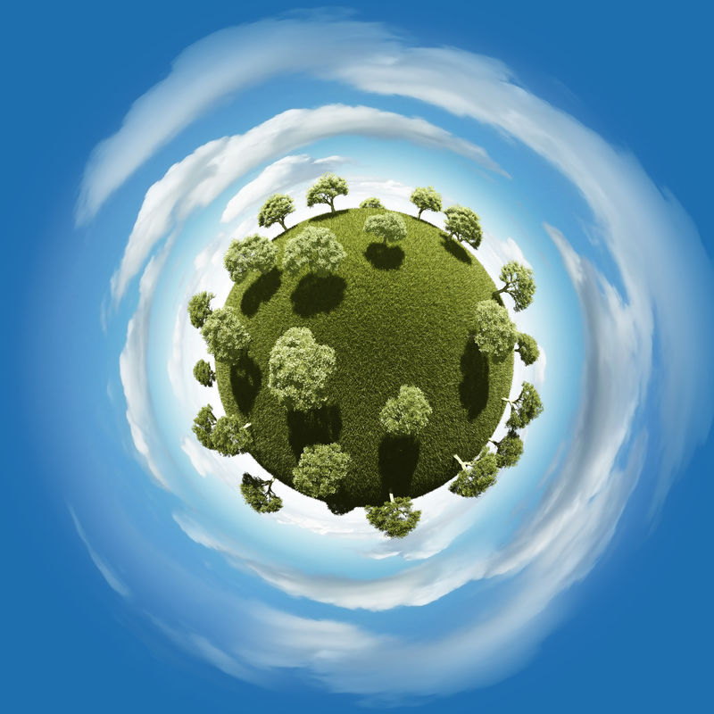 小星球-有格罗夫公园植被和云气
