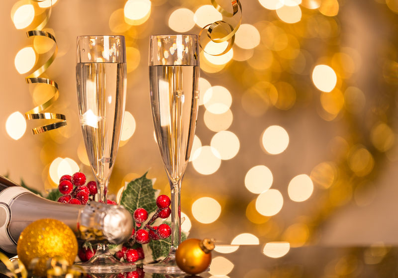 香槟酒杯-庆祝主题-新年