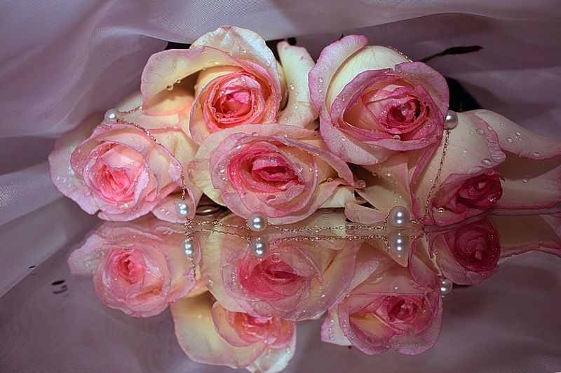 粉红玫瑰和木质心形的节日静物生活-花的组成