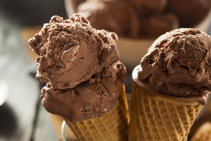 自制黑巧克力冰淇淋