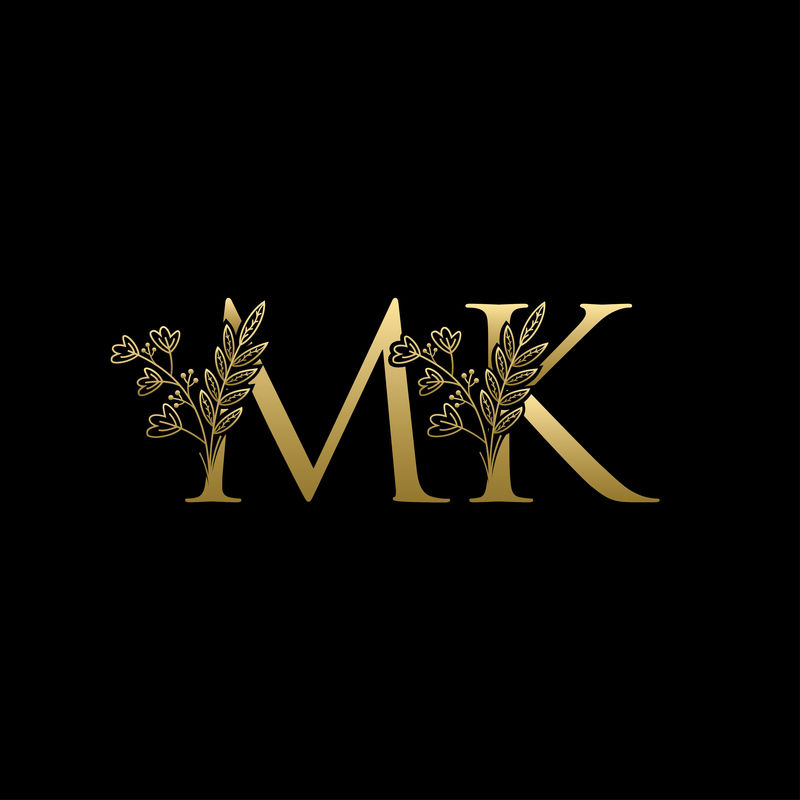金色的标志字母的首次公开发行（IPO）MK